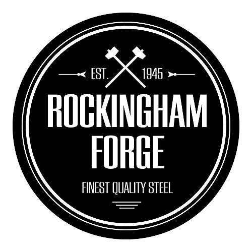 Rockingham Forge Essentials - Cuchillo para Cocinero con Hoja de Acero Inoxidable, 20,3 cm, Color Negro