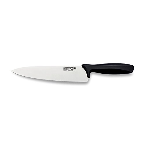 Rockingham Forge Essentials - Cuchillo para Cocinero con Hoja de Acero Inoxidable, 20,3 cm, Color Negro