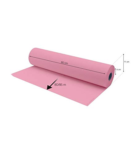Rollo de papel camilla desechable rosa Eseuve