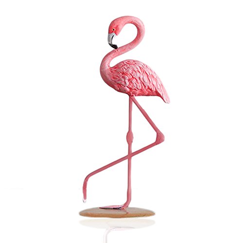 Rosa Flamenco, Arte Decorativa Decoración Interior, Estatua Figurilla Figura Flamenco en Resina, Regalo Para Boda Mujer, Decoración Ornamento Para Despacho Mesita de Noche Familia Hogar Salón-A