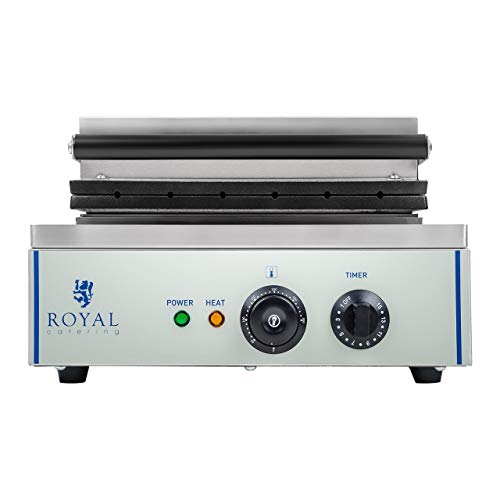 Royal Catering - RCWM-1500-S - Gofrera para Hacer corn dog - 1 x 1.500 Watt