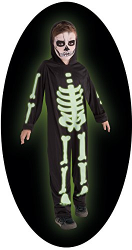Rubies Disfraz Infantil - Esqueleto Brilla en la Oscuridad 3-4 años