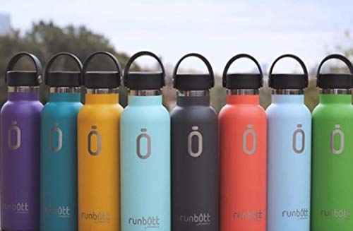 Runbott Botella Termo Ceramica - Celeste - Acero térmico sin BPA con Recubrimiento Interno de cerámica (Nuevo Modelo)