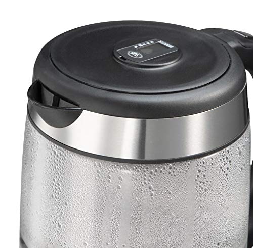 Russell Hobbs Clarity - Hervidor de Agua Eléctrico con Filtro Brita (2200 W, 1l, Cristal, Inox, Gris) - ref. 20760-57