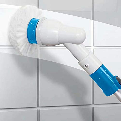 RWGG Fregadora rotativa eléctrica, Fregadero inalámbrico para bañeras y baldosas, Limpiador de Superficies eléctrico Multifuncional, Adecuado para Piscinas, baños y aseos