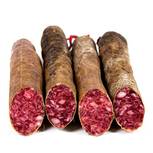 Salchichón Bellota Ibérico "La Finojosa" 2 medias piezas. Peso aprox. 1,1 kg