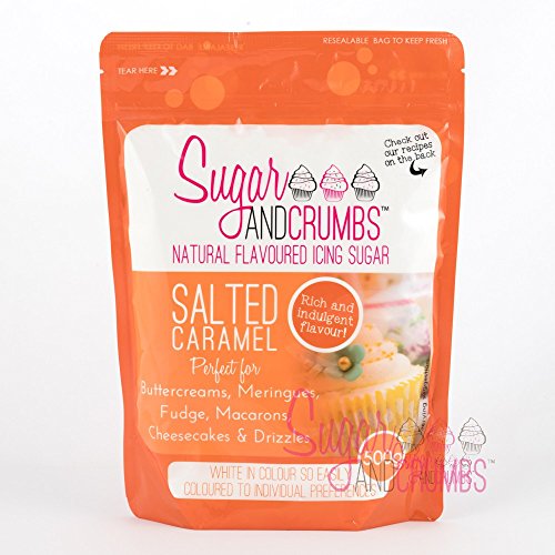Salted Caramel Flavoured Icing Sugar - Sugar & Crumbs - 500g