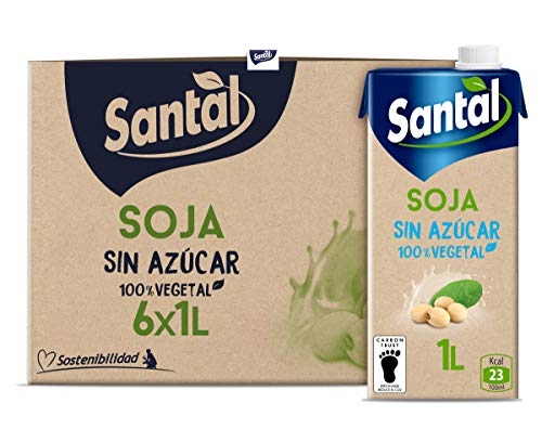 Santal Bebida Vegetal Soja Sin Azúcar 6x1L