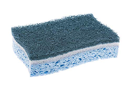 Scotch-Brite Estropajo Laminado XXL Universal con Esponja Celulósica, Compuesto, Azul, 7x8x8 cm, 2 Unidades