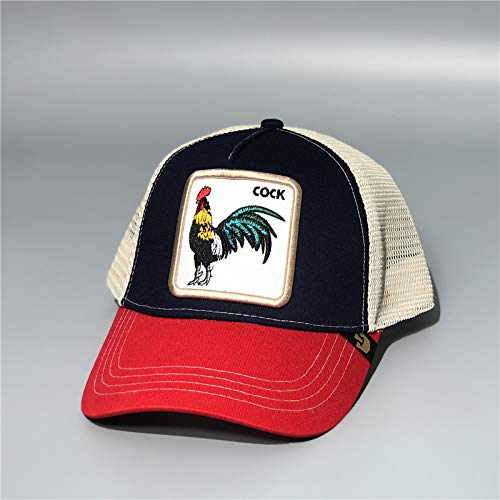 sdssup Europa y los Estados Unidos Marea la Serie Animal de la Marca con la Misma Gorra de béisbol de Gallo Gorra de Red Gorra de Comercio Exterior explosiones de béisbol Gorra de Gallo 2 Ajustable