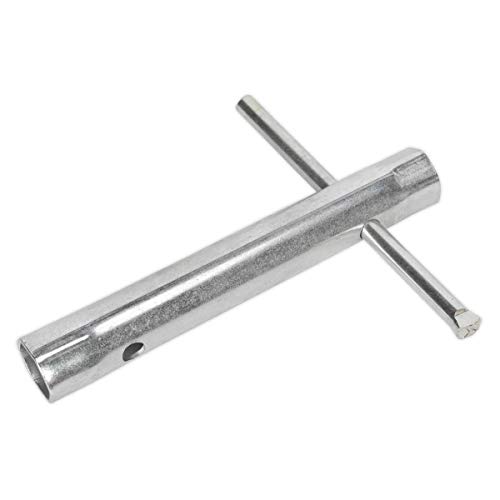 Sealey MS157 - Llave de bujía de doble alcance, 16/18 mm, con barra en L