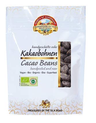 Semillas de Cacao peladas crudas Bio 700g habas de cacao criollo granos enteros ecológicas 100% naturales organic raw Cacao Beans 7x100g