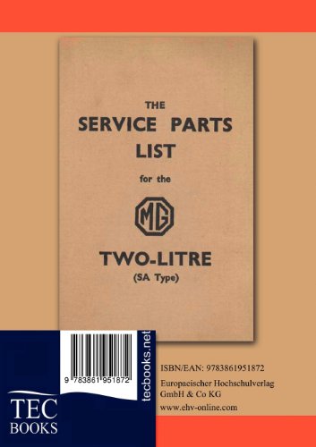 Service Parts List for the MG Two-Litre