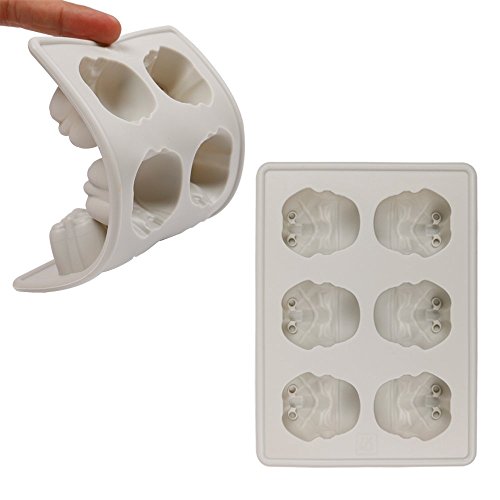 Set of 2 Star Wars Silicone Ice Trays / Chocolate Molds: Darth Vader and Stormtrooper by Kotobukiya