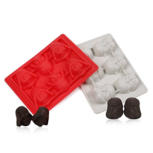 Set of 2 Star Wars Silicone Ice Trays / Chocolate Molds: Darth Vader and Stormtrooper by Kotobukiya