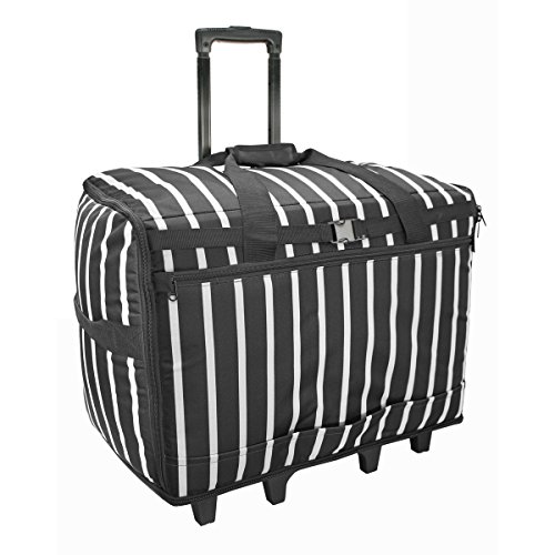 Sewing-Online Negro Raya Bolso de la Máquina de Coser 63 x 43 x 30cm Birch 006107-STRIPE-BLK