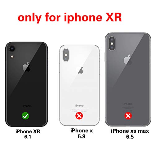 shumei Funda iPhone XR con Protectores de 2 Pantalla, Carcasa Trasera Protectora Transparente y Suave de TPU a Prueba de Golpes Case iPhone XR 6.1 Pulgada Funda para teléfono móvil (Mármol)