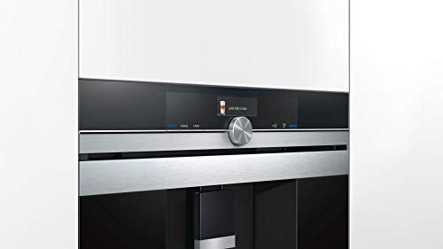 Siemens CT636LES6 Cafetera integrable, 19 bares negro, inox h.connect