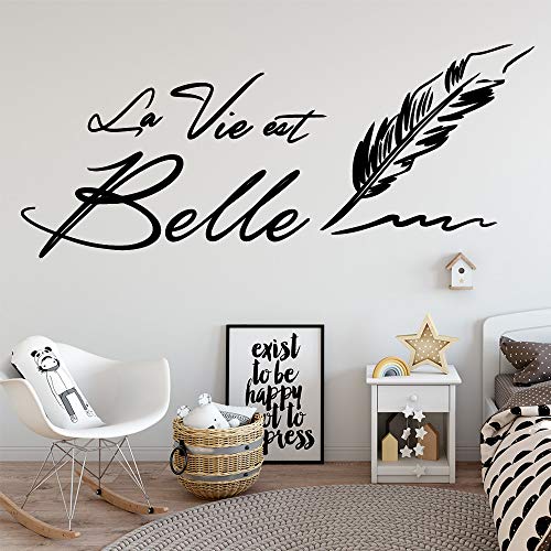 SLQUIET Moda Sentence Vinyl Wallpaper Wallpaper Wallpaper Dormitorio Sala de estar Decoración del hogar Kinder Room Decoration Publicado en la pared Plata L 43cm X 103cm