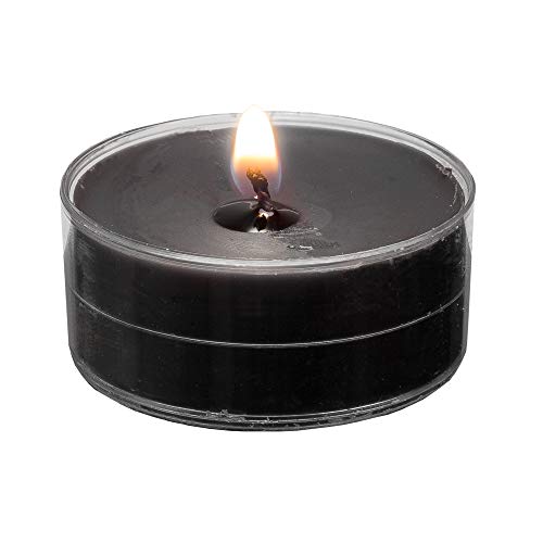 Smart Planet - Velas perfumadas (18 unidades, con funda transparente), color negro