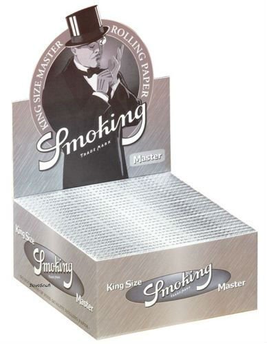 Smoking MASTER 1 Caja de Papel King Size Papers 50 x 33 Hojas Silver Long Papers Original®