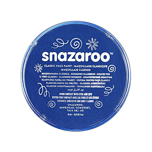 Snazaroo- Pintura facial y Corporal, 18 ml, Color azul real, (Colart 18344)