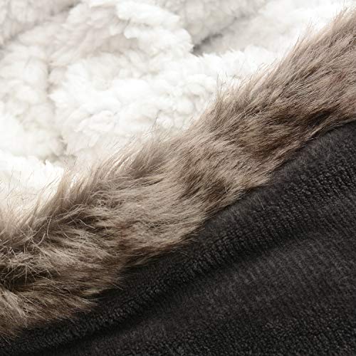 Snug Rug The Eskimo Manta Sudadera con capucha Mantas Super Soft Warm Premium Sherpa Fleece – De gran tamaño Adultos Talla única unisex para hombre y mujer