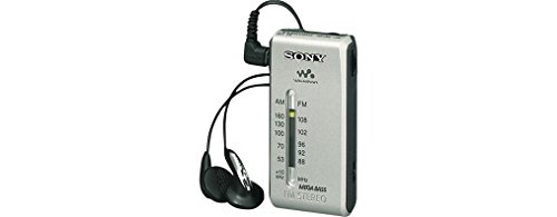 Sony SRFS84N.CE9 - Radio Walkman AM/FM Estéreo, Auriculares Fontopia, Tamaño de Bolsillo, Plata