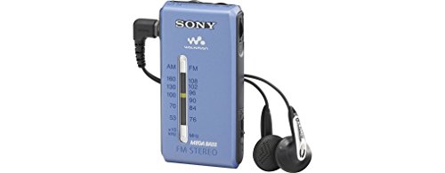 Sony SRFS84N.CE9 - Radio Walkman AM/FM Estéreo, Auriculares Fontopia, Tamaño de Bolsillo, Plata