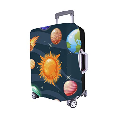 Space Sun Mercury Venus Spandex Maleta de Viaje Maleta Protectora para Viaje Cubierta de Maleta 28.5 x 20.5 Pulgadas