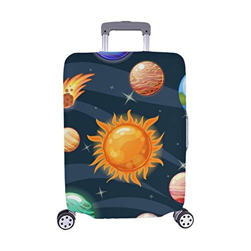 Space Sun Mercury Venus Spandex Maleta de Viaje Maleta Protectora para Viaje Cubierta de Maleta 28.5 x 20.5 Pulgadas