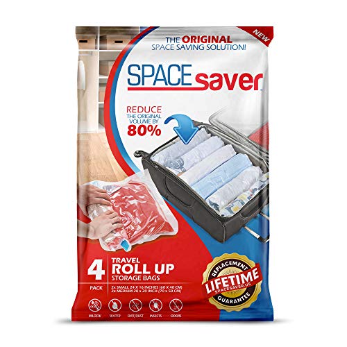 SPACESAVER Space Saver - Juego de 4 Bolsas compresoras para Ropa