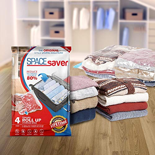 SPACESAVER Space Saver - Juego de 4 Bolsas compresoras para Ropa