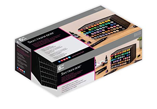 Spectrum Noir SPECN-6 Bandejas de bolígrafos universales Paquete de 6-Negro, 5.81x3.5x9.88 Inches