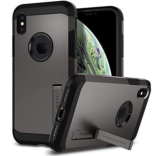 Spigen Funda Tough Armor Compatible con Apple iPhone XS/X, Doble Capa y Protección Extrema contra caídas - Bronce