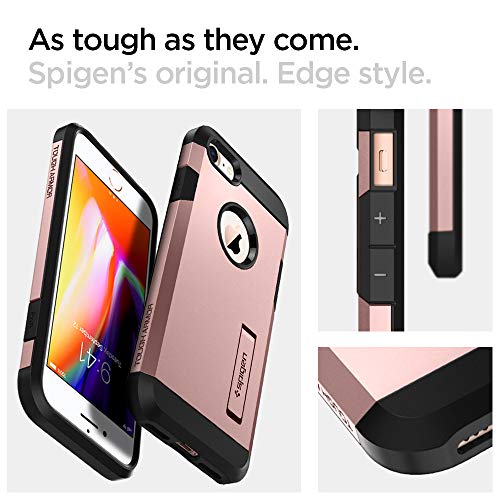 Spigen Tough Armor 2 Extrema protección y Tecnología de cojín de aire con Kickstand para iPhone 7 (2016) y iPhone 8 (2017) [Oro Rosa]