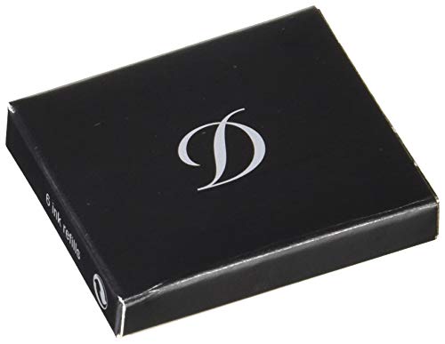 S.T Dupont d-40112 pluma estilográfica cartuchos – azul/negro