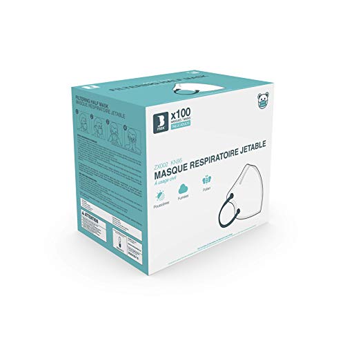 Staroon Mascarilla Protectora Respiratoria FFP2 / KN95, 94% de Filtración (Paquete de 100 Máscaras)