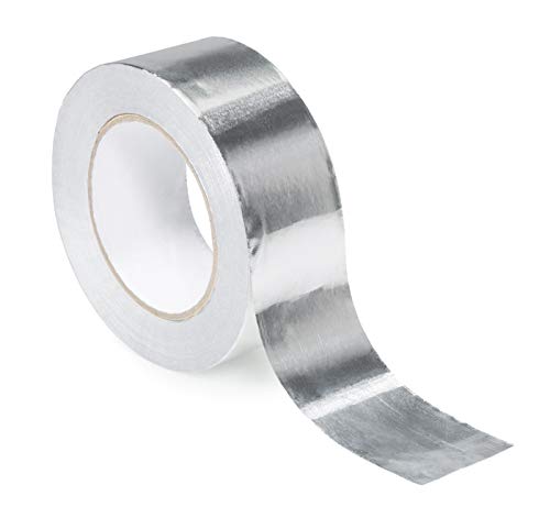 STERR - Cinta de aluminio Cinta de aluminio plateada 50 mm x 50 m