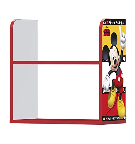 Stor - Estantería Infantil Charm | MICKEY MOUSE STRIPES | Disney - Dimensiones: 50 x 50 x 25 cm. - Varios Personajes