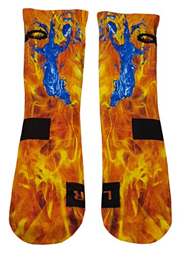 STYLE FOREVER Brutal Baloncesto Jugador rojo Active Athletic Calcetines deportivos personalizados (47-50)