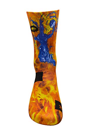 STYLE FOREVER Brutal Baloncesto Jugador rojo Active Athletic Calcetines deportivos personalizados (47-50)