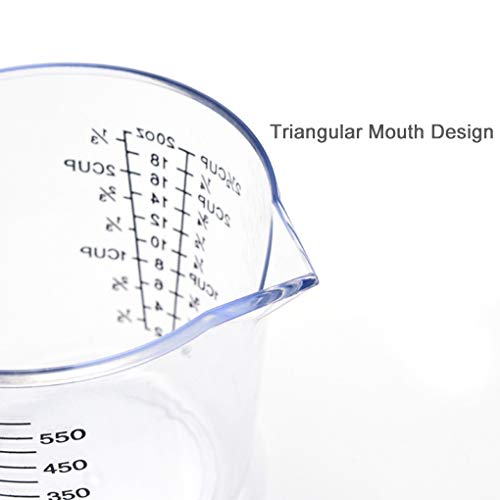 Sunlera plástico de Las Tazas de medición Multi Hornear Cocina la Herramienta Medir Jarra de Recipiente de líquido