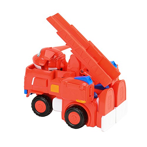 Super Wings- Deluxe Transforming Jett Vehicle, Color Rosso, 7 Pulgadas (Alpha Animation & Toys Ltd EU720311)