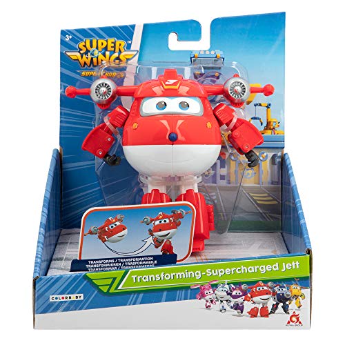 Super Wings - Juguete transformable Jett Super Charge (75872)