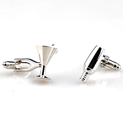 SWXCufflinks Gemelos Gemelos Mezclador de cócteles Divertidos Gemelos Manga para Hombre