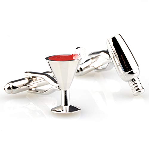 SWXCufflinks Gemelos Gemelos Mezclador de cócteles Divertidos Gemelos Manga para Hombre