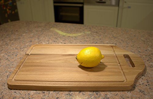 Tabla de cortar colgante de madera de haya, para cocina, de 30,5 x 20 x 1,5 cm