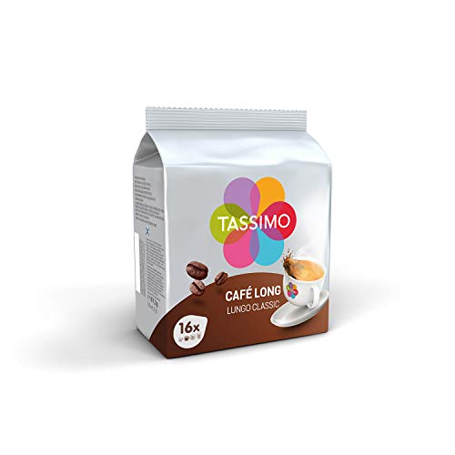 Tassimo Café Selección - Café Long Classic/Espresso Classic/Petit-Déjeuner Classic Cápsulas de Café - 6 Paquetes (96 Porciones)