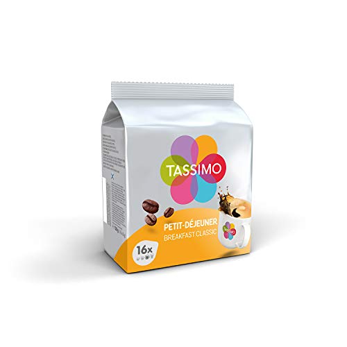 Tassimo Café Selección - Café Long Classic/Espresso Classic/Petit-Déjeuner Classic Cápsulas de Café - 6 Paquetes (96 Porciones)